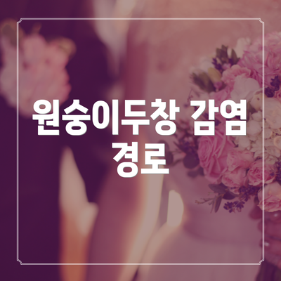 원숭이두창 감염 경로