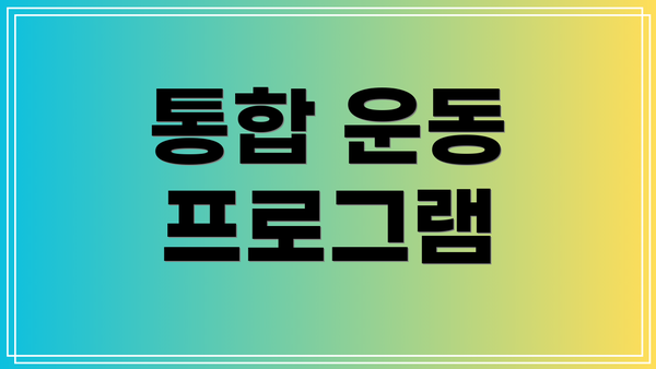 통합 운동 프로그램