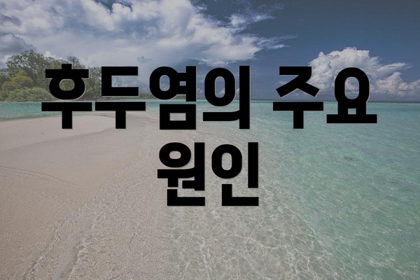 후두염의 주요 원인