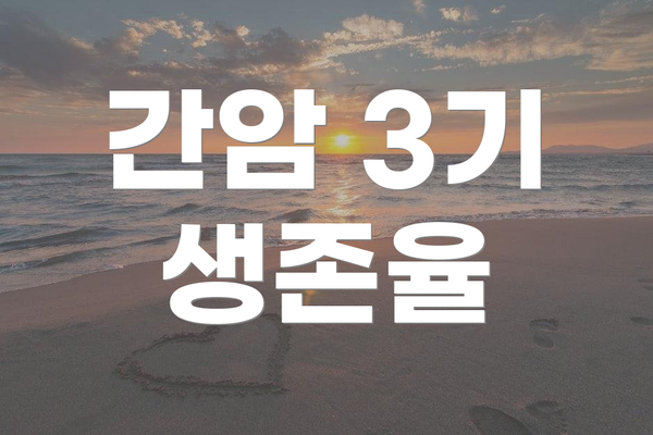간암 3기 생존율