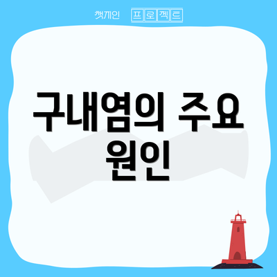 구내염의 주요 원인