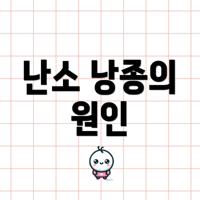 난소 낭종의 원인