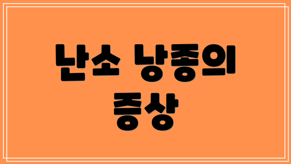 난소 낭종의 증상