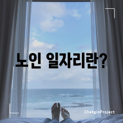 노인 일자리란?