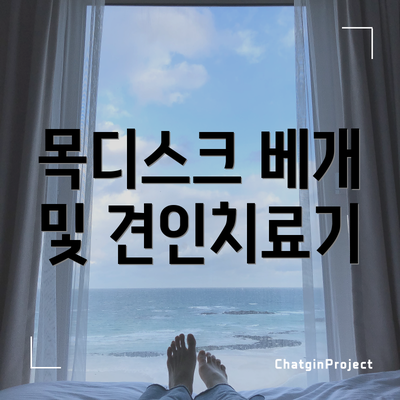 목디스크 베개 및 견인치료기