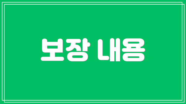 보장 내용