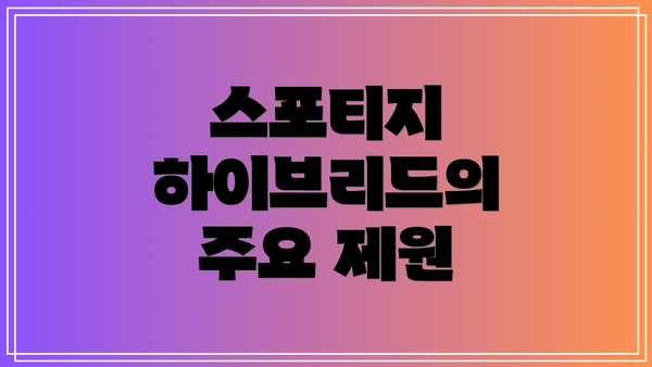 스포티지 하이브리드의 주요 제원