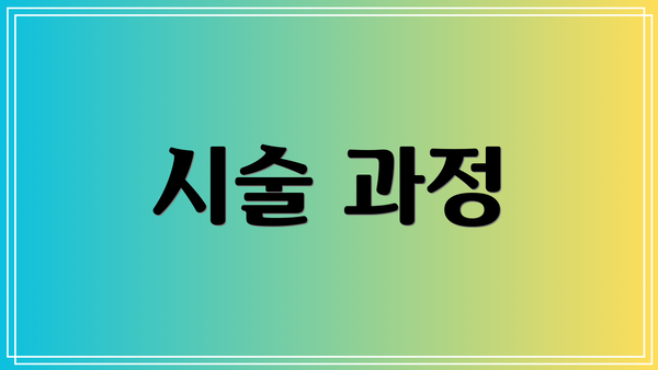 시술 과정
