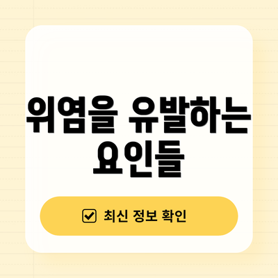 위염을 유발하는 요인들