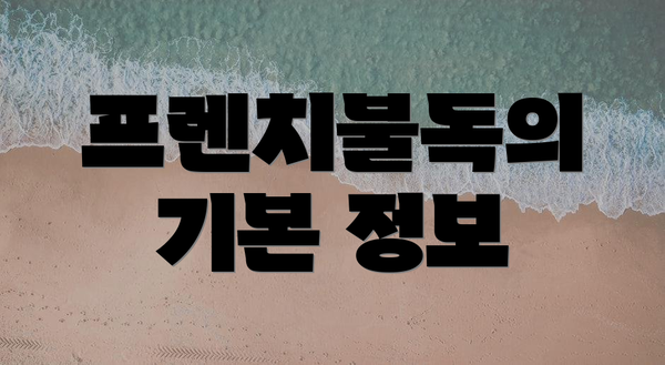 프렌치불독의 기본 정보