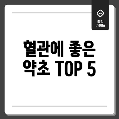 혈관에 좋은 약초 TOP 5
