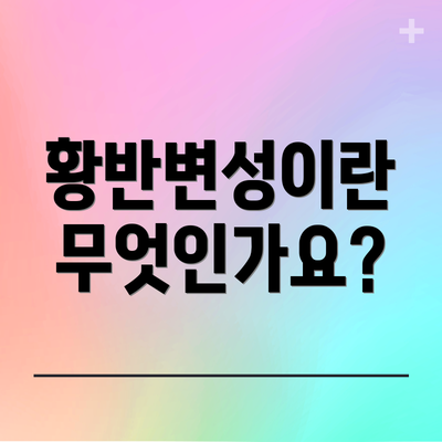 황반변성이란 무엇인가요?