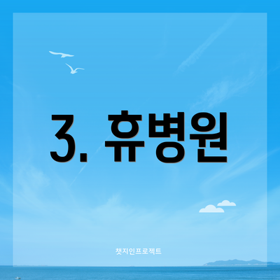 3. 휴병원