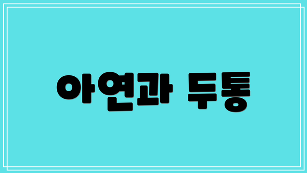 아연과 두통