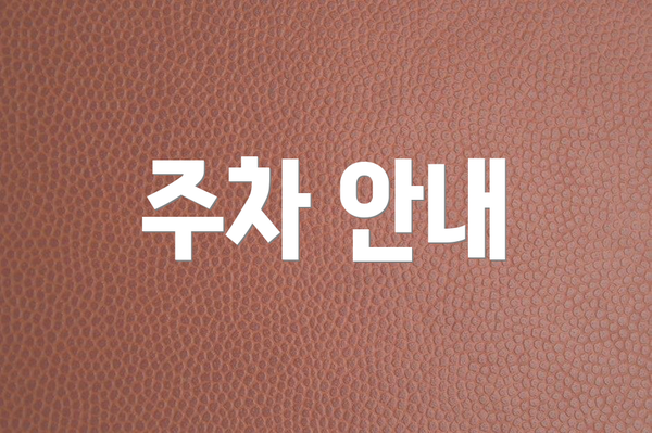 주차 안내