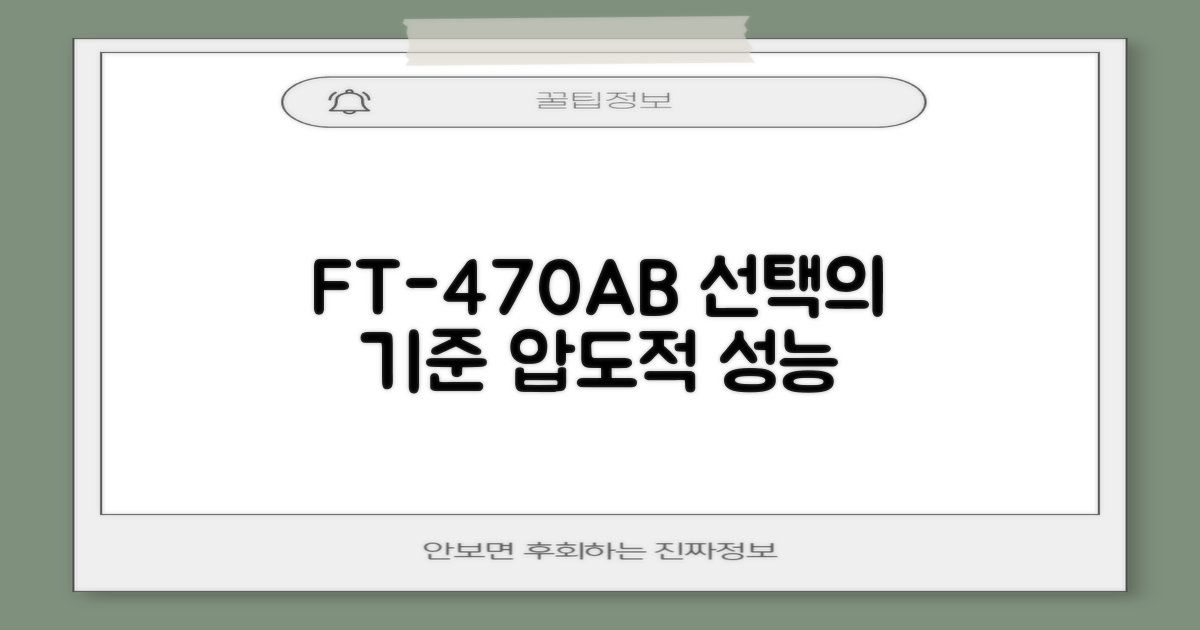 FT-470AB, 선택의 기준