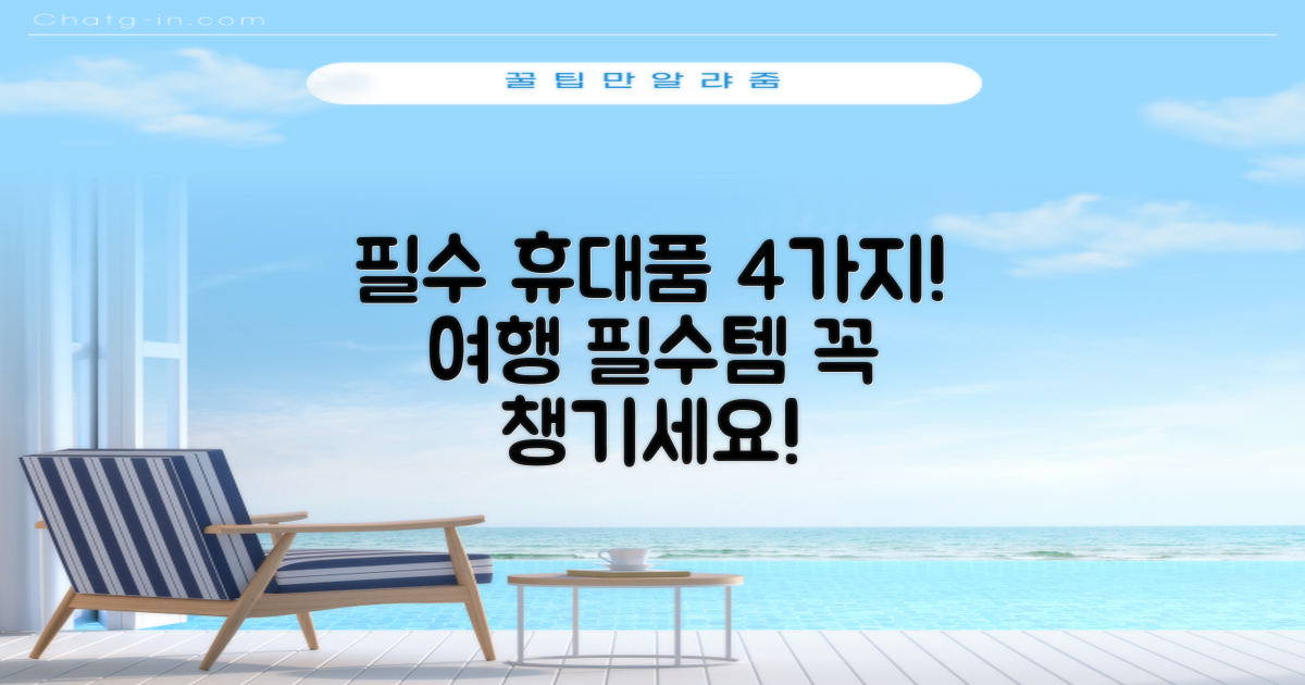 4가지 필수 휴대품
