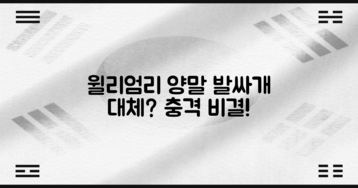 윌리엄리 양말, 발싸개 대체 가능?