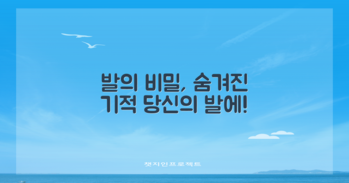 비밀공간, 당신의 발에 뭘 해줄까?