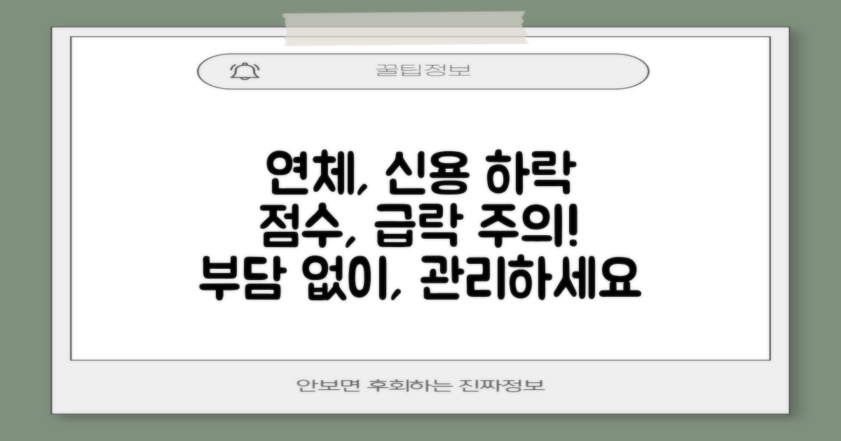 짧은 연체, 신용점수 하락 영향