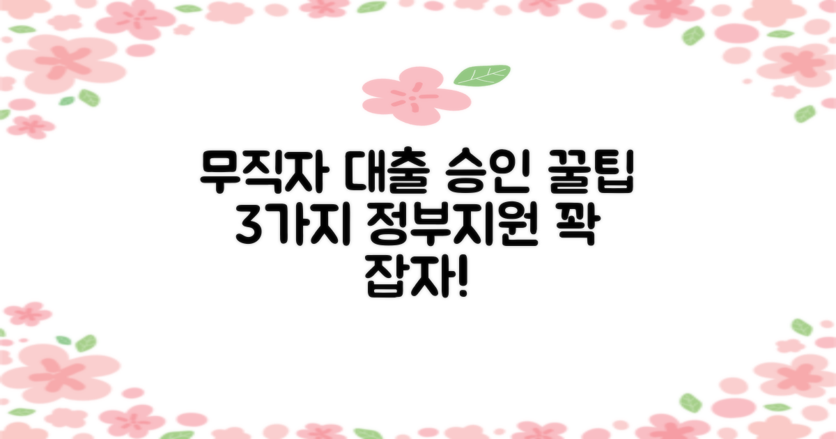 무직자 정부지원 대출, 승인 확률 높이는 3가지 비법