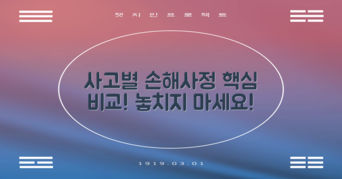 사고 유형별 손해사정, 어떻게 다를까?