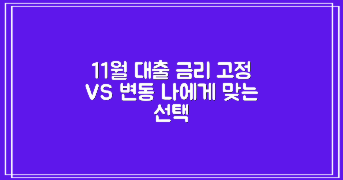 23년 11월 부동산 담보대출 금리, 고정 vs 변동, 어떤 선택이 나에게 맞을까?