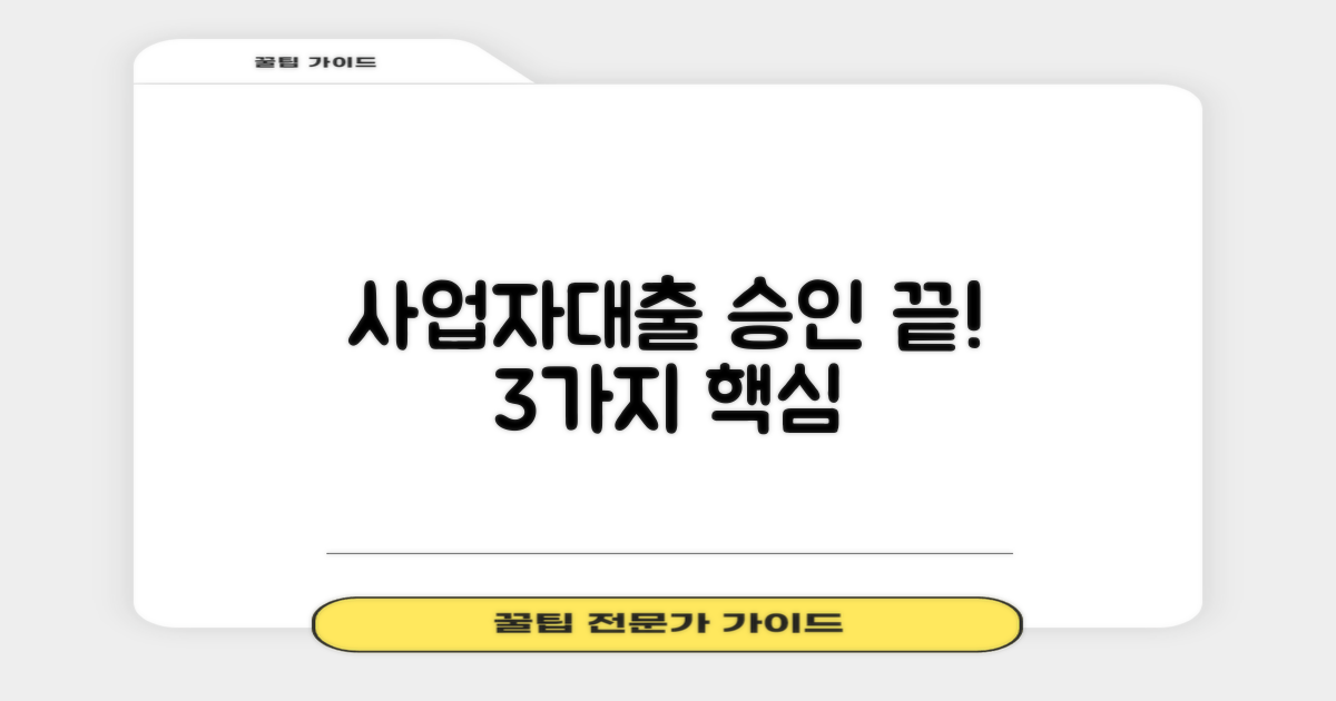 카카오뱅크 사업자대출, 승인 거절 없이 한 번에! 3가지 핵심 조건과 성공 비결