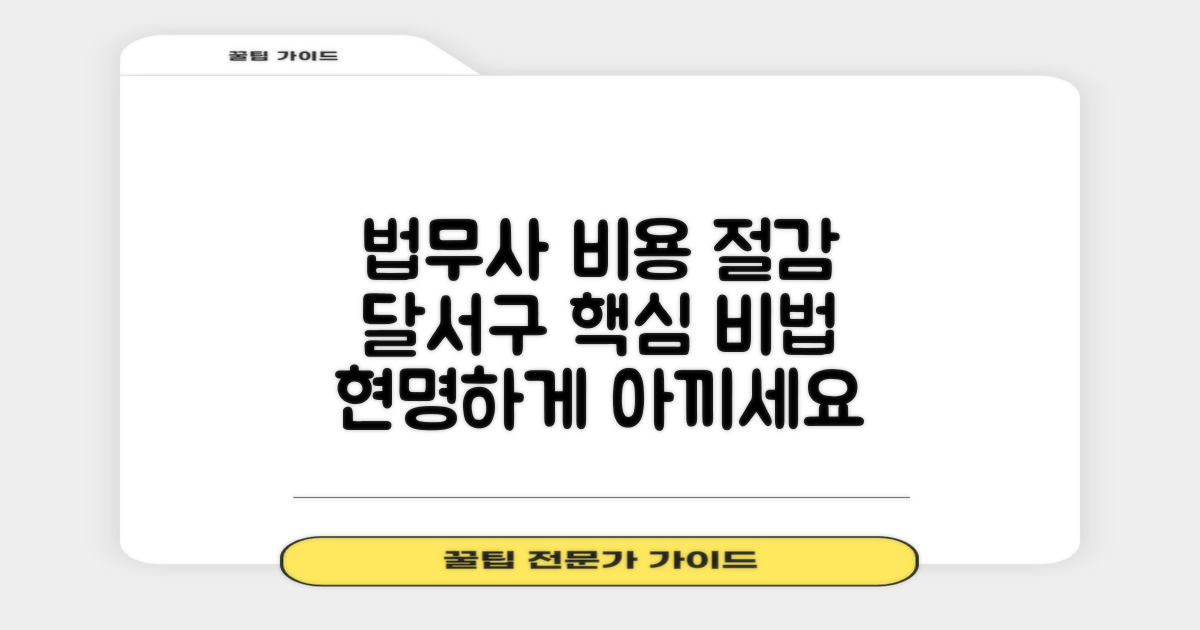 달서구 법무사 비용, 현명하게 절감하는 방법은?