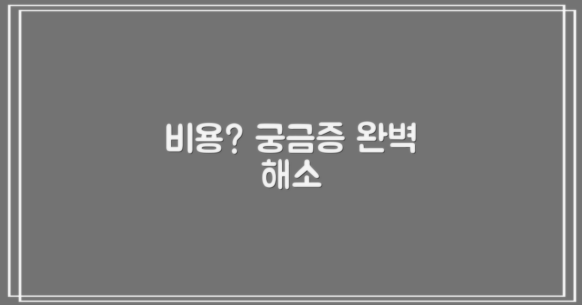 비용: 궁금증 해소