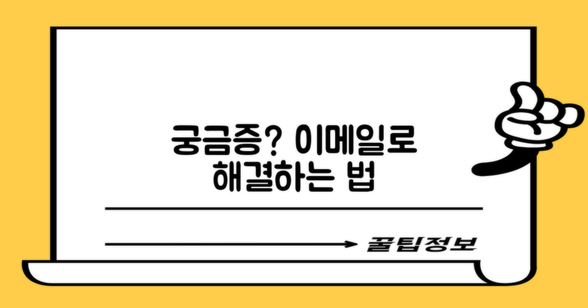 궁금증, 이메일로 해결하는 법