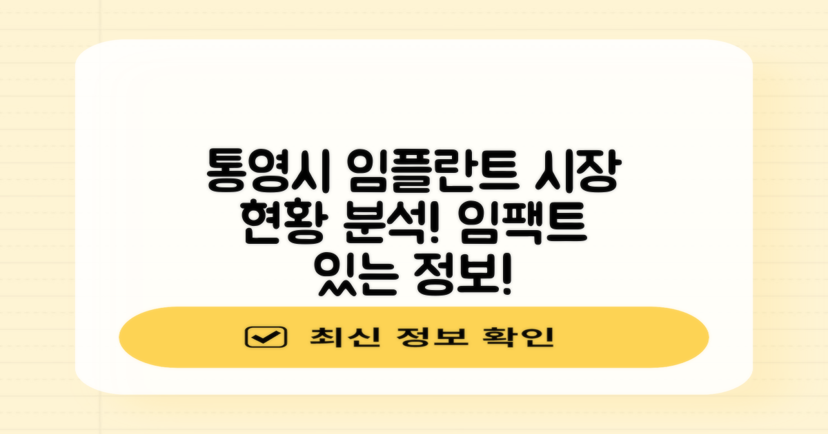 통영시 임플란트 시장 현황