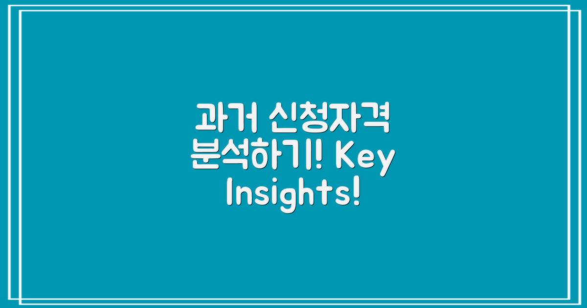 과거 신청자격 분석