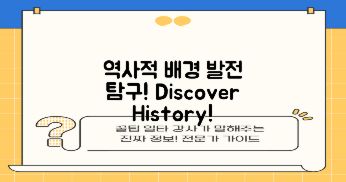 역사적 배경과 발전