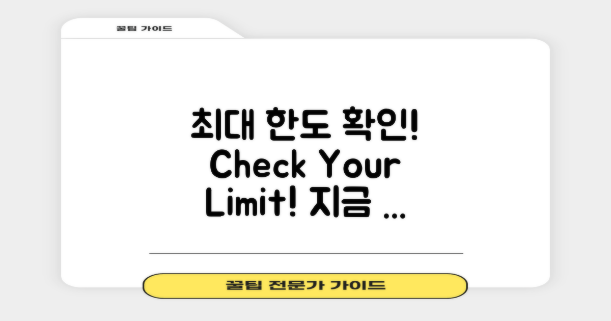 최대 한도 확인하세요