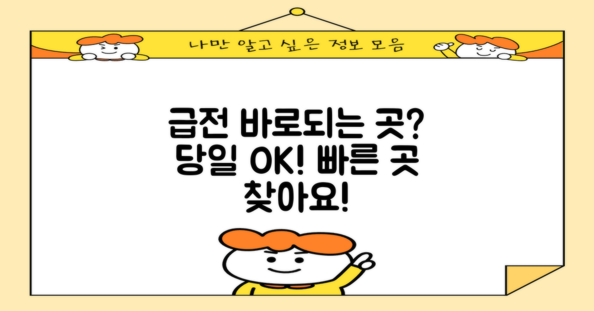 급전, 당일 어디서 가능할까?