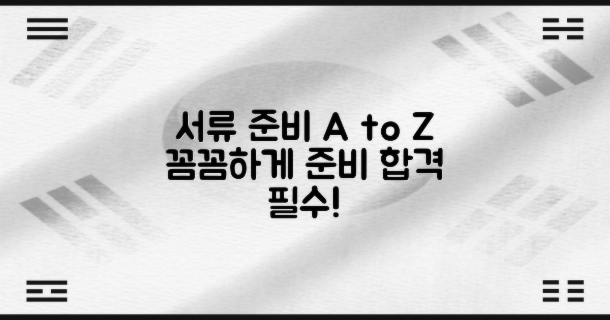 꼼꼼하게 서류 준비하세요!