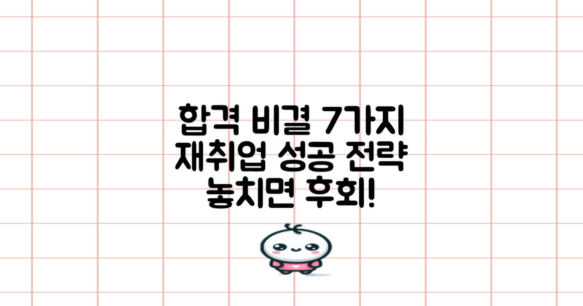 7가지 합격 전략, 재취업 성공 비결