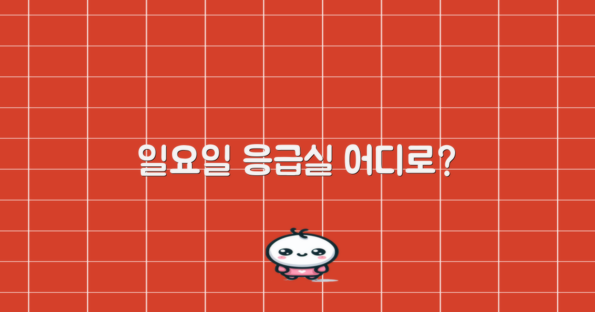 일요일 응급진료, 어디로 갈까?