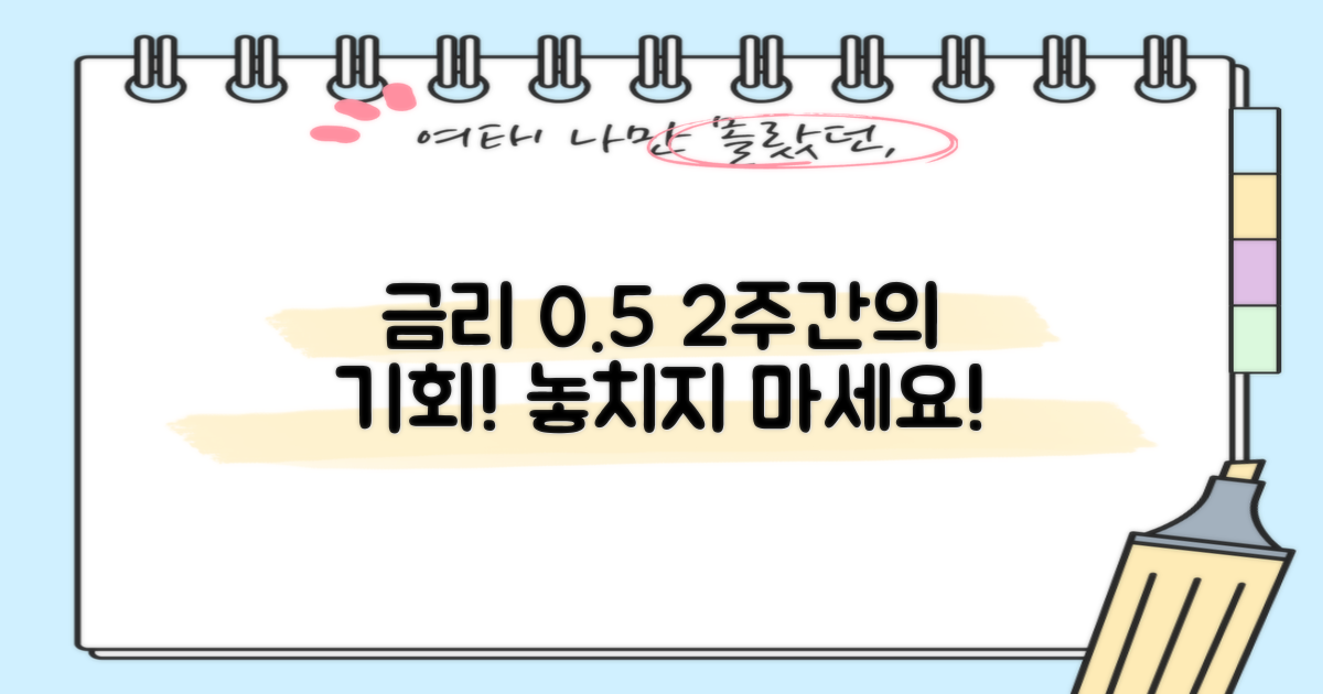 2주간 금리 0.5% 하락