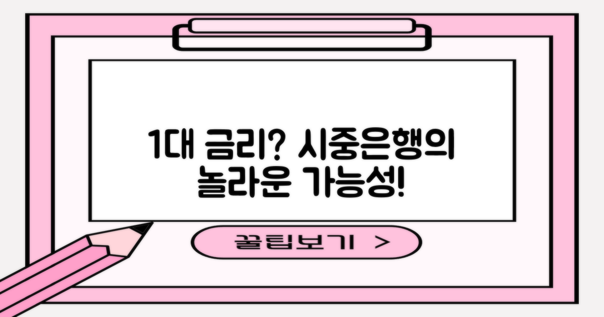 시중은행 1%대 금리 가능성